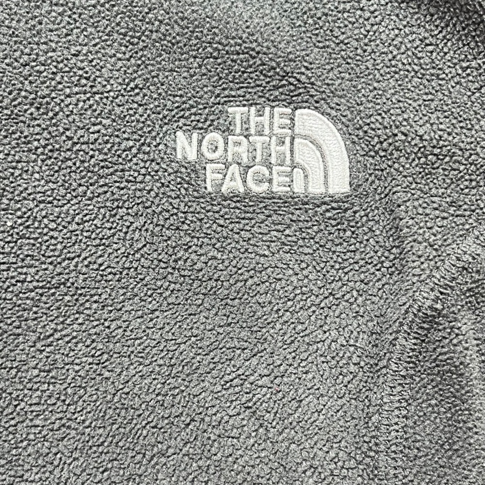 The North Face Womens Fleece 1/4 Zip Pullover Sweatshirt Dark Gray XL - Picture 2 of 8